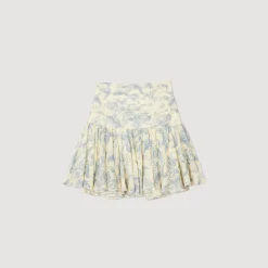 Sandro Paris Conjuntos-Saia Florida Com Babados