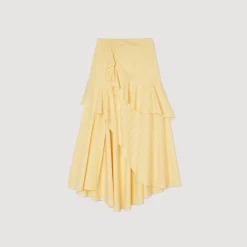 Sandro Paris Saias E Shorts-Saia Longa Assimetrica