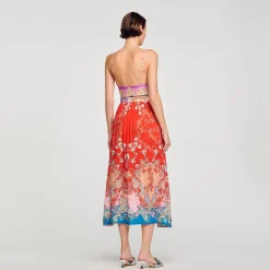 Sandro Paris Saias E Shorts-Saia Longa Trompe L'Oeil