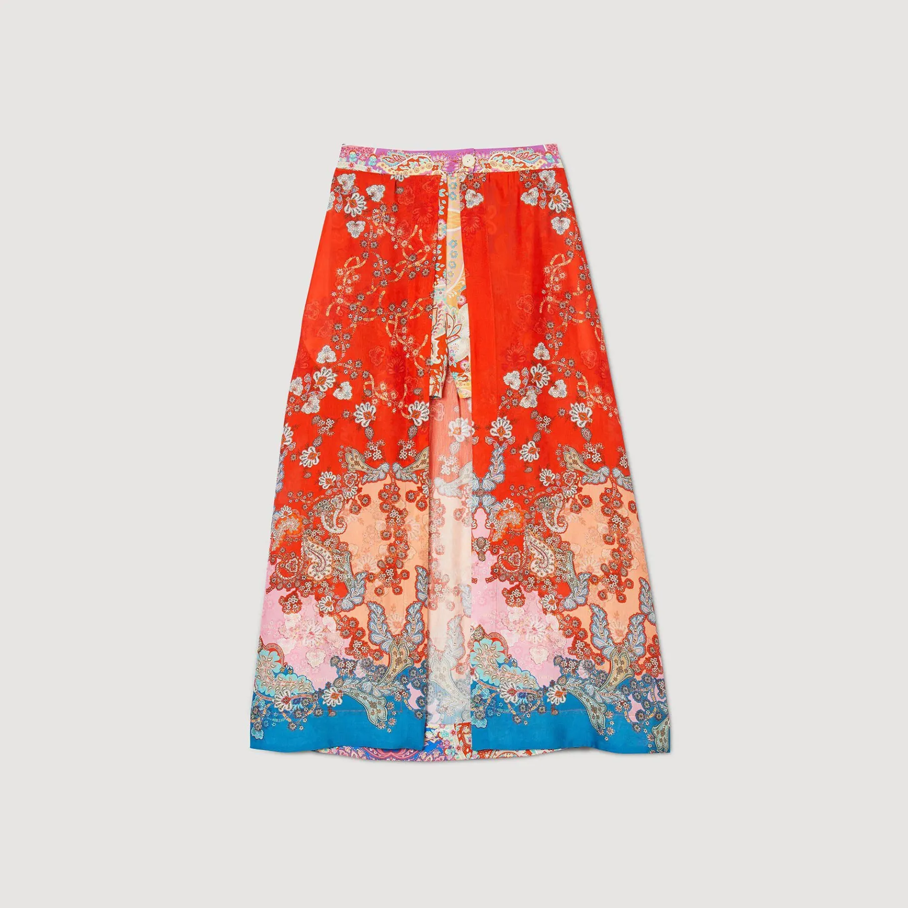 Sandro Paris Saias E Shorts-Saia Longa Trompe L'Oeil