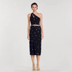 Sandro Paris Conjuntos-Saia Midi De Malha