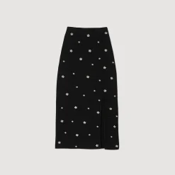 Sandro Paris Conjuntos-Saia Midi De Malha