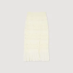 Sandro Paris Conjuntos-Saia Midi Em Malha Perfurada