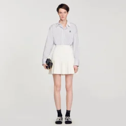 Sandro Paris Saias E Shorts-Saia Plissada