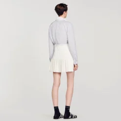 Sandro Paris Saias E Shorts-Saia Plissada