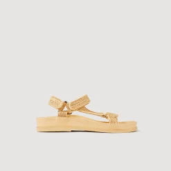 Sandro Paris Sandálias-Sandálias Rasas De Rafia