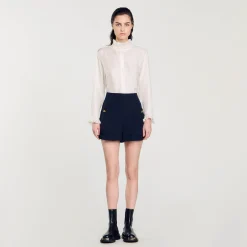 Sandro Paris Saias E Shorts-Shorts Com Bainha