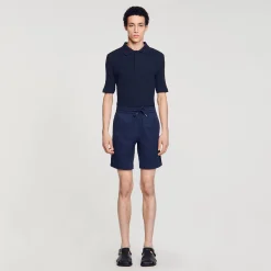 Sandro Paris Calças E Bermudas-Shorts De Algodao