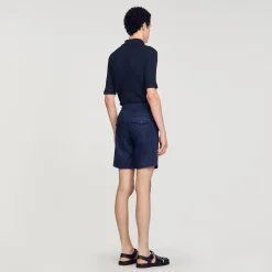 Sandro Paris Calças E Bermudas-Shorts De Algodao