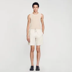 Sandro Paris Calças E Bermudas-Shorts De Algodao