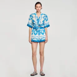 Sandro Paris Saias E Shorts-Shorts Largos E Estampados