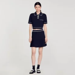 Sandro Paris Suéteres E Cardigans-Sueter Curto Tipo Polo