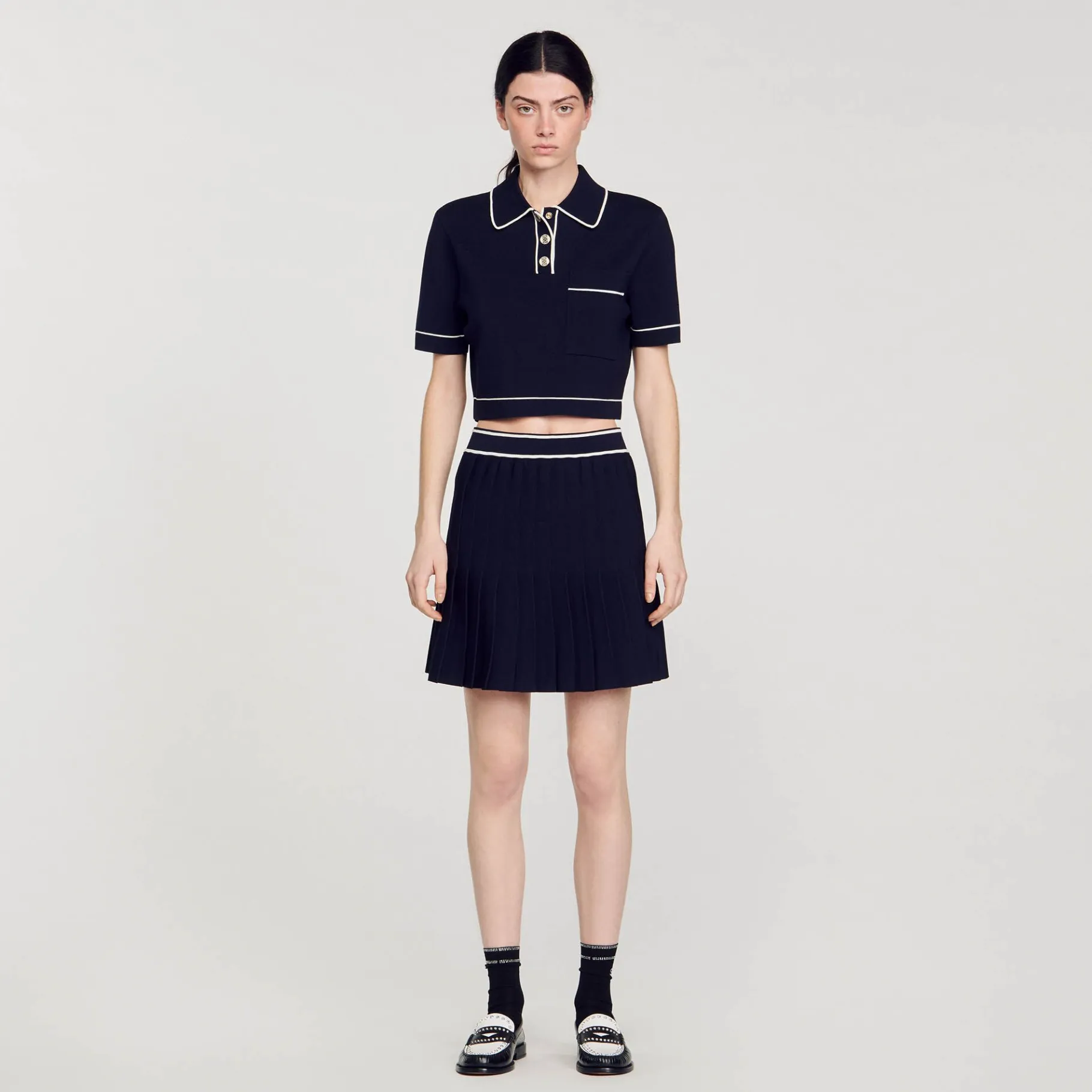 Sandro Paris Suéteres E Cardigans-Sueter Curto Tipo Polo