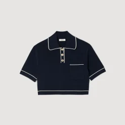 Sandro Paris Suéteres E Cardigans-Sueter Curto Tipo Polo