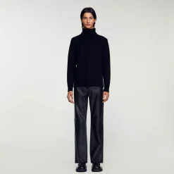 Sandro Paris Suéteres E Coletes-Sueter De Gola Alta De La E Caxemira