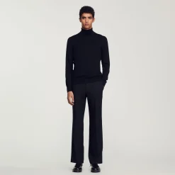 Sandro Paris Suéteres E Coletes-Sueter De La Com Gola Alta