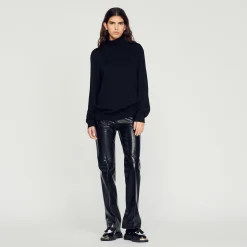 Sandro Paris Suéteres E Coletes-Sueter De La Com Gola Alta