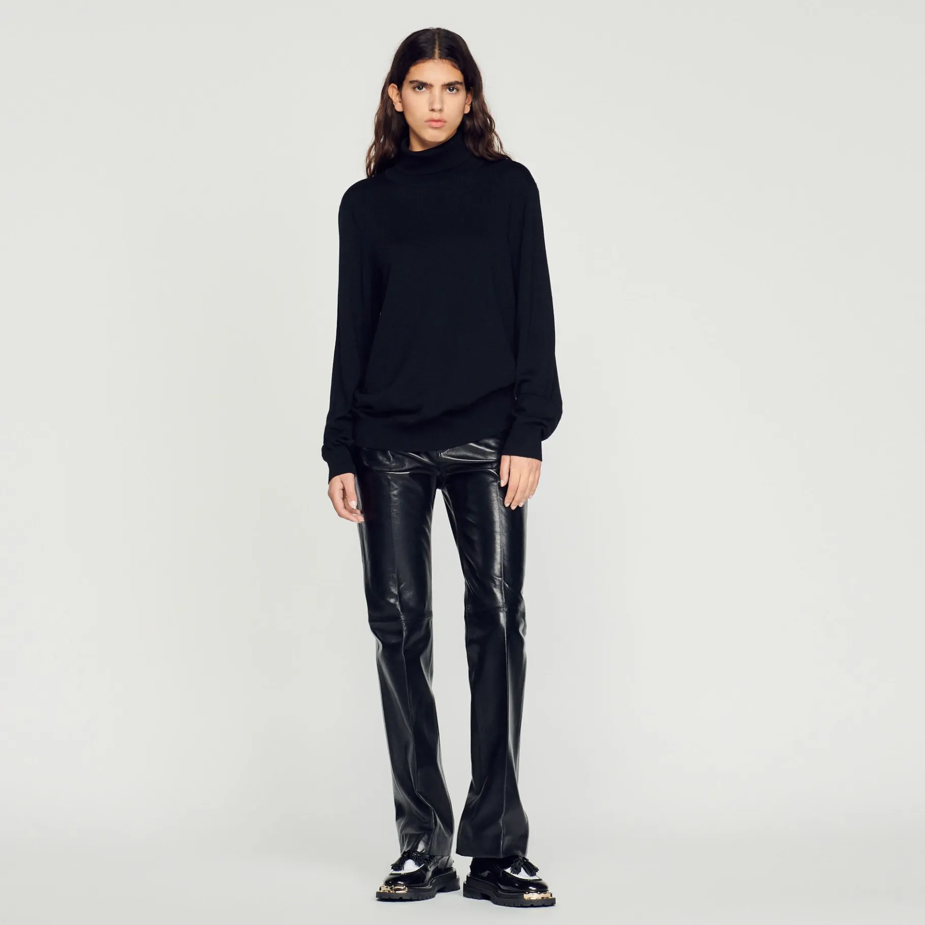 Sandro Paris Suéteres E Coletes-Sueter De La Com Gola Alta