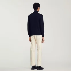 Sandro Paris Suéteres E Coletes-Sueter De La Com Gola Alta