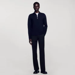 Sandro Paris Suéteres E Coletes-Sueter De La Com Ziper