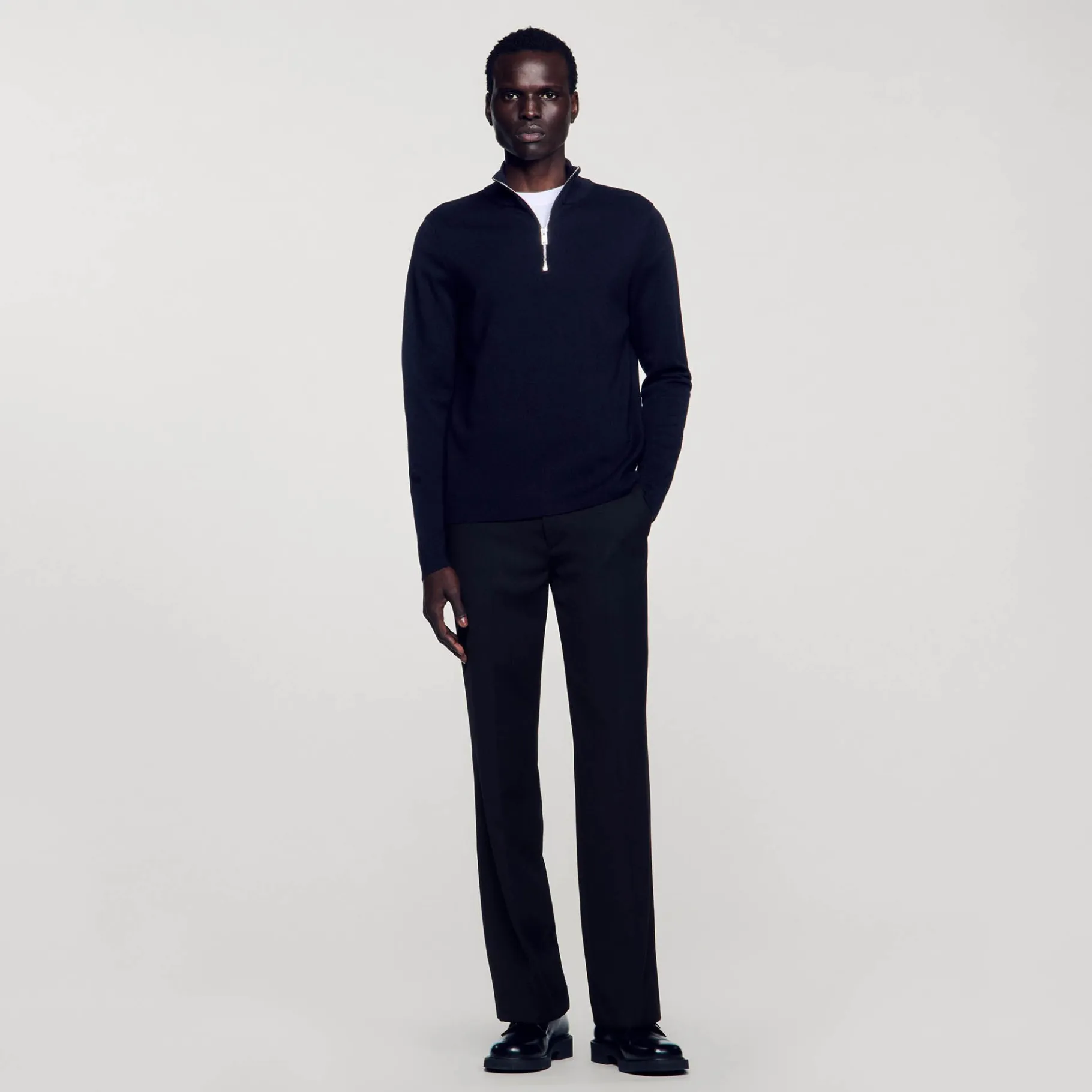 Sandro Paris Suéteres E Coletes-Sueter De La Com Ziper