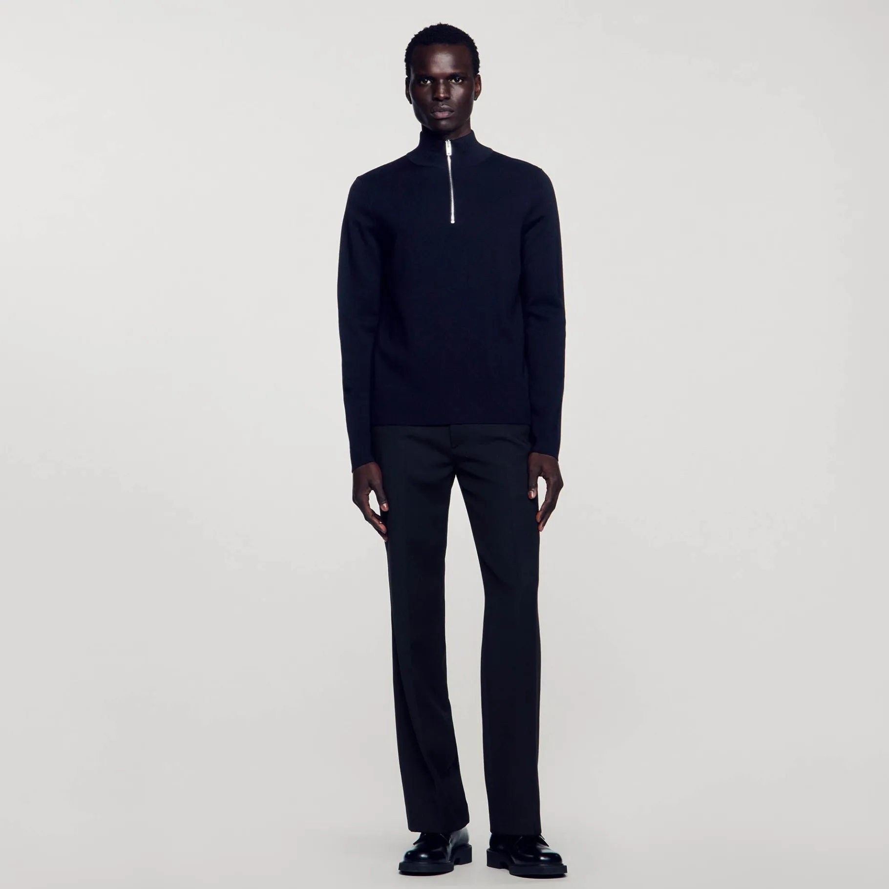 Sandro Paris Suéteres E Coletes-Sueter De La Com Ziper