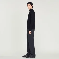 Sandro Paris Suéteres E Coletes-Sueter De La Com Ziper