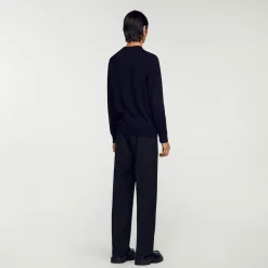 Sandro Paris Suéteres E Coletes-Sueter De La De Malha Fina