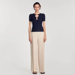 Sandro Paris Conjuntos-Sueter De Malha Brilhante