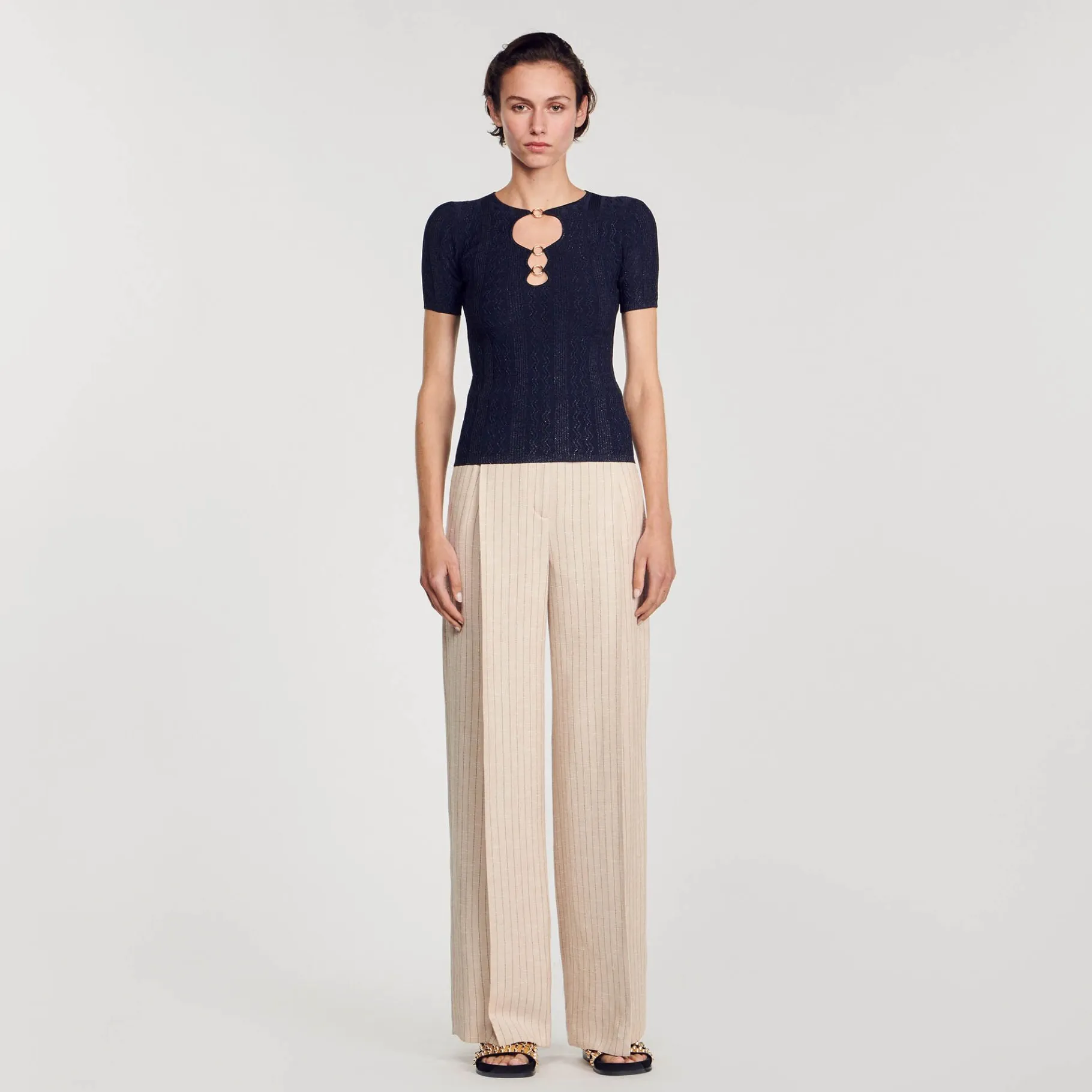 Sandro Paris Conjuntos-Sueter De Malha Brilhante