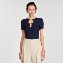 Sandro Paris Conjuntos-Sueter De Malha Brilhante