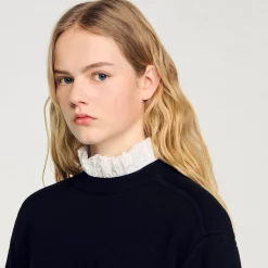 Sandro Paris Suéteres E Cardigans-Sueter De Malha Com Gola Alta