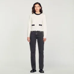 Sandro Paris Suéteres E Cardigans-Sueter De Malha Fina