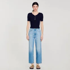 Sandro Paris Suéteres E Cardigans-Sueter De Malha Recortado