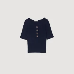 Sandro Paris Suéteres E Cardigans-Sueter De Malha Recortado