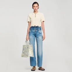 Sandro Paris Suéteres E Cardigans-Sueter De Malha Recortado