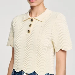 Sandro Paris Suéteres E Cardigans-Sueter De Malha Recortado