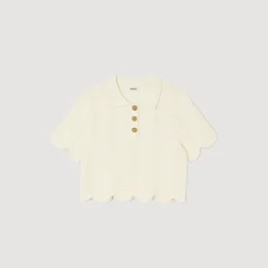 Sandro Paris Suéteres E Cardigans-Sueter De Malha Recortado