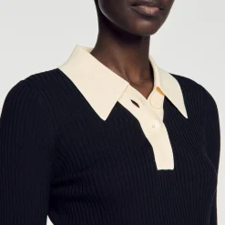 Sandro Paris Suéteres E Cardigans-Sueter Polo Tricotado
