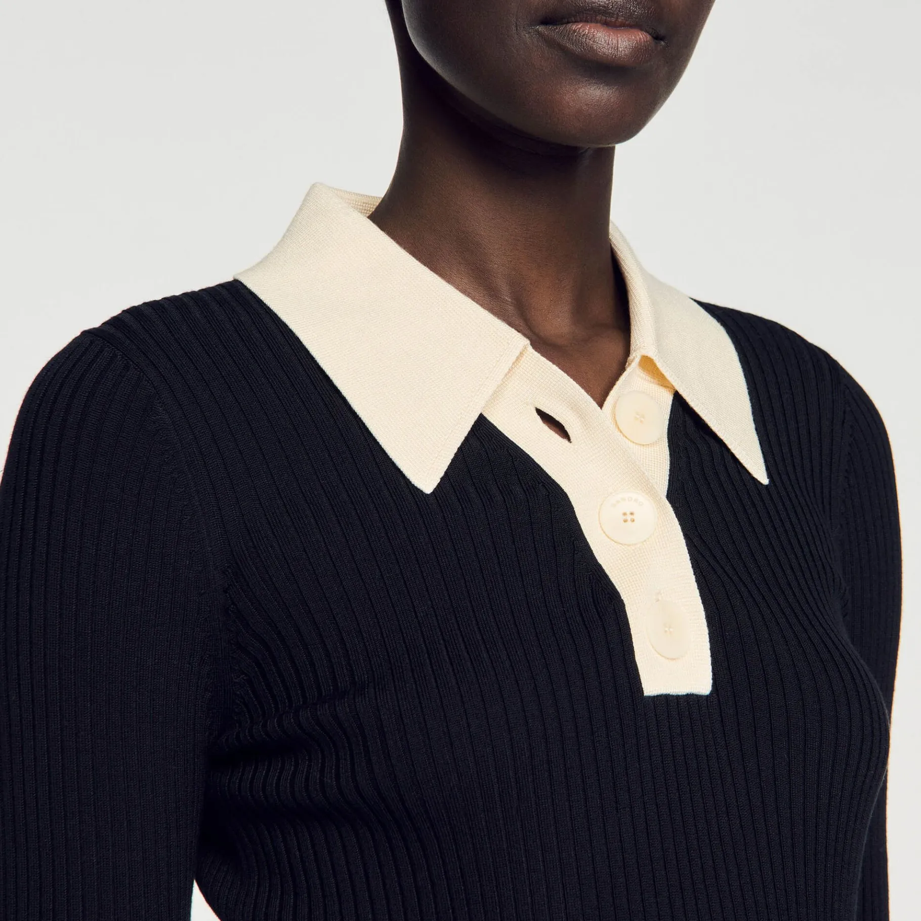 Sandro Paris Suéteres E Cardigans-Sueter Polo Tricotado