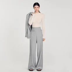 Sandro Paris Suéteres E Cardigans-Sueter Transparente Com Strass