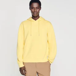 Sandro Paris Moletons E Jogging-Sweatshirt Masculina De Algodao Organico Bordado