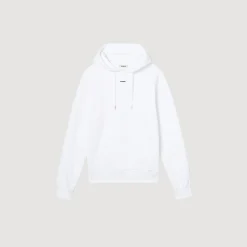 Sandro Paris Moletons E Jogging-Sweatshirt Masculina De Algodao Organico Bordado