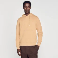 Sandro Paris Moletons E Jogging-Sweatshirt Masculina De Algodao Organico Bordado