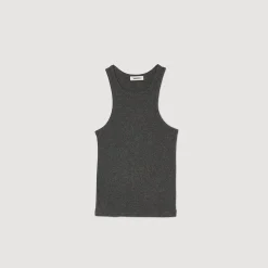 Sandro Paris Camisetas-Top Com Cavas Americanas