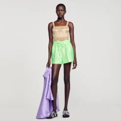 Sandro Paris Suéteres E Cardigans-Top Com Strass