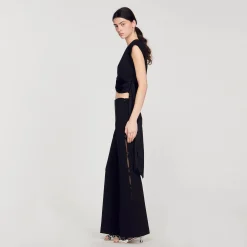 Sandro Paris Conjuntos-Top Cropped Com Alcas Assimetricas