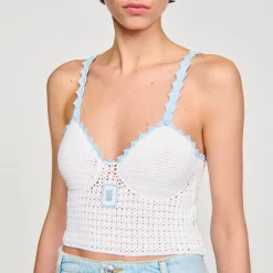 Sandro Paris Suéteres E Cardigans-Top De Croche