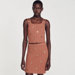 Sandro Paris Conjuntos-Top De Malha Em Pedacos