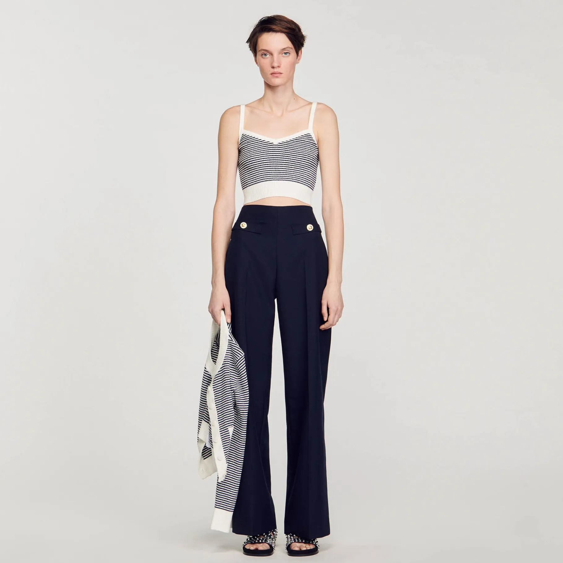 Sandro Paris Conjuntos-Top De Malha Listrado